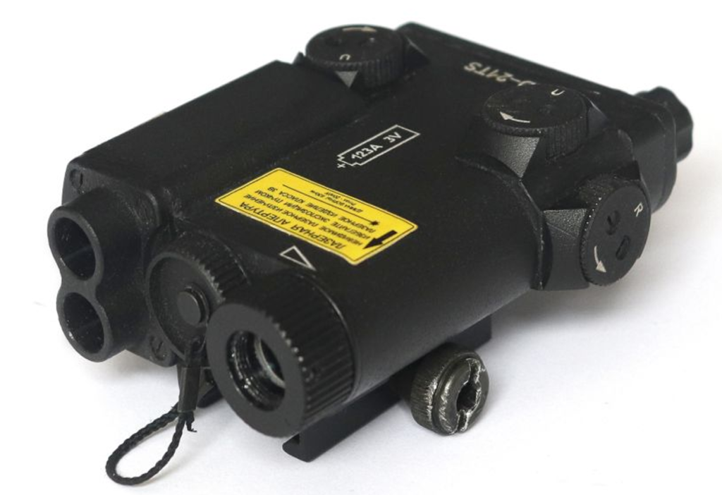 LAD-21T multipurpose laser aiming device with visible red and infrared channels