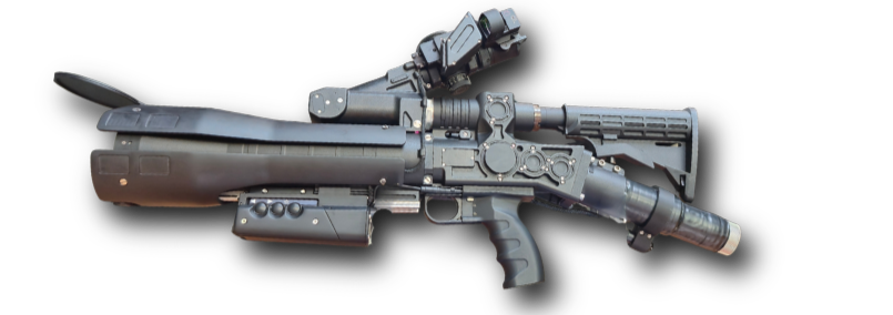 Rendering of the laser weapon system